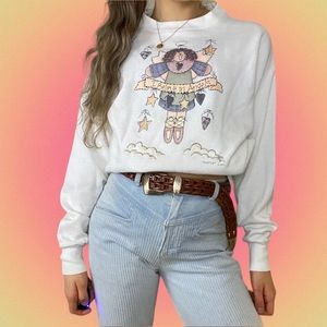 Vintage 90s Angel in Heaven Kitschy Cute Crewneck
